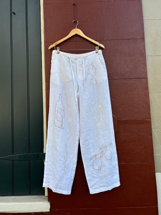 Table Manners Linen Pants